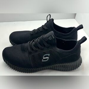 S Sport by Skechers Black Sport Men's No Tie Slip On Tennis Shoes Size 7